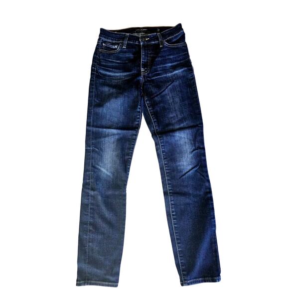 Lucky Brand Hayden Skinny Distressed Dark Wash Jeans Women' 2/26 Ankle 3231 - Picture 2 of 11